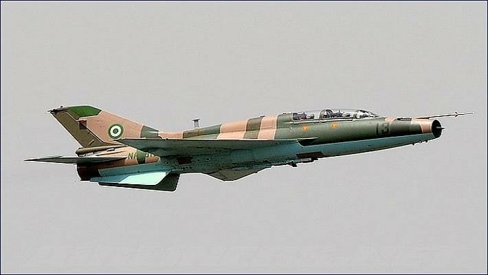 NAF Airstrikes Kill 12 Terrorists, Destroy Weapons Storage In Borno 1 air force plane