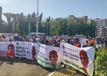 Protest Rocks NASS Over Land Grabbers’ Plot To Blackmail Wike