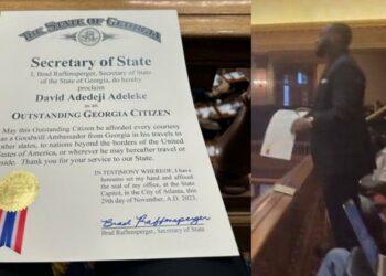 US State Of Georgia Honours Davido With ‘Outstanding Citizen’ Status