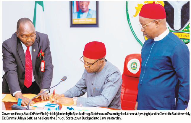 Mbah Signs N521.5bn Enugu 2024 Budget Into Law 1 umahi 1