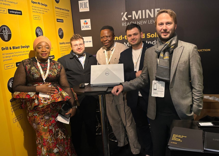 Director, Minerals and Miners Center (MMC), Dr. Comfort Asokoro-Ogaji (Left); Director/Clerk, Senate Committee on Solid Minerals Development, Mr Azubuike Anthony (middle) with the K-Mine Team, at the sidelines of the 2023 MMC Conference, in London, recently.