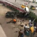 Driver, Assistant Injured As Truck Falls Off Lagos Bridge