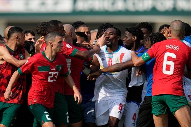 AFCON 2023: DR Congo, Morocco Match Ends In Chaos After 1-1 Draw 1 IMG 20240121 WA0026