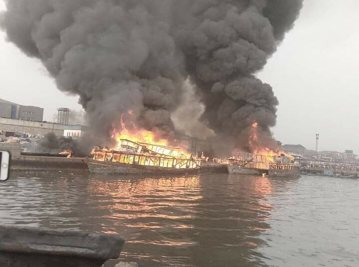 Fire Razes 3 Passenger Boats In Rivers Jetty