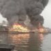Fire Razes 3 Passenger Boats In Rivers Jetty