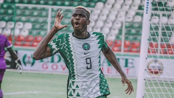 AFCON: Lookman, Osimhen Fire Super Eagles To First Half Lead In Mozambique Clash 1 Osimhen Super Eagles