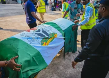 PICTORIAL: Remains Of Late Ondo Gov, Akeredolu, Arrive Nigeria