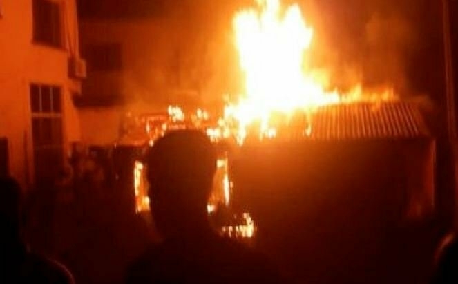 Fire Destroys Grains In Adamawa Market 1 fire
