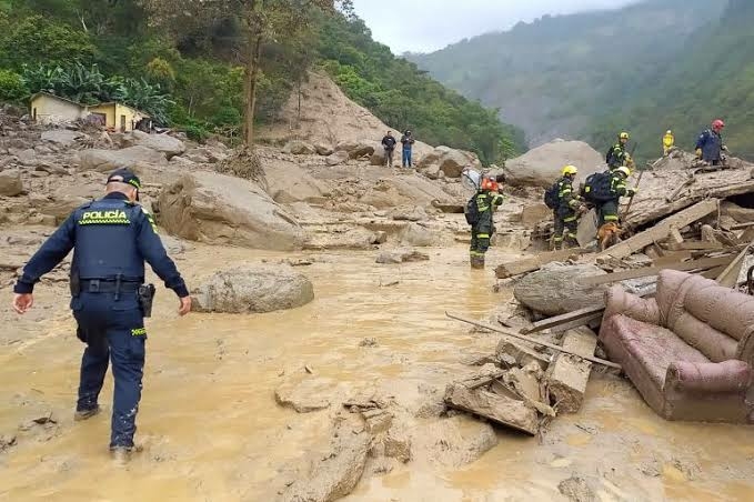 18 Die, Dozens Injured In Colombia’s Landslide Incident 1 landslide