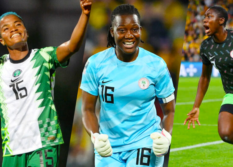 Rasheedat Ajibade, goalkeeper Chiamaka Nnadozie, five-time African Player of the Year Asisat Oshoala