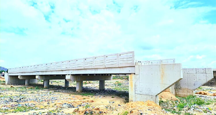 Bridge under construction at Hayin Kwarin Misau in Gombe.