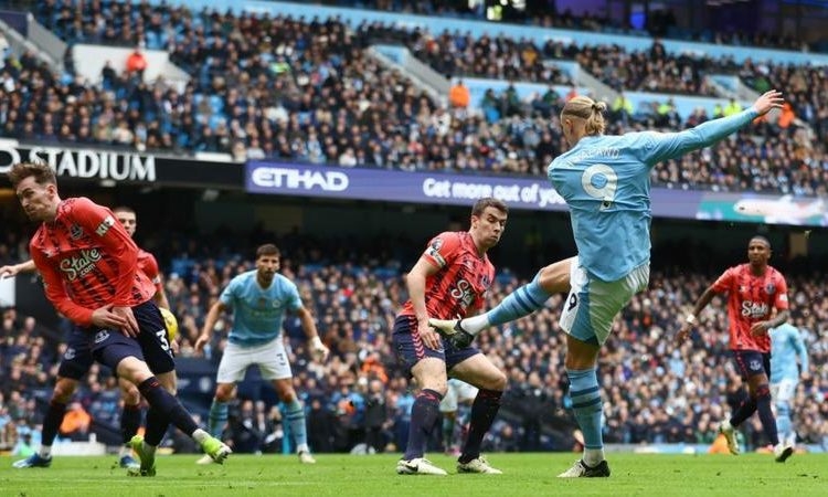 EPL: Haaland Scores Brace As Man City Beat Everton 2-0 1 Haaland 750x450 1