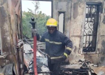 JUST-IN: Fire Guts FCT Minister’s Residence