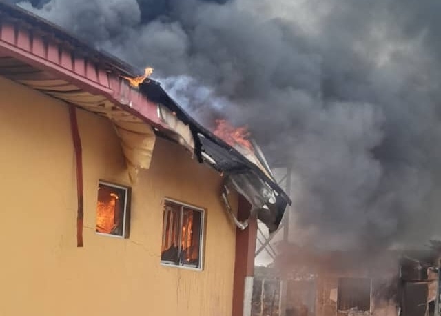 9 Classrooms Destroyed As Fire Guts Kwara School 1 fire incidence