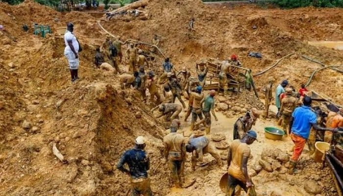 Task Force Uncovers Tunnel Used For Illegal Mining 1 illegal mining in nigeria