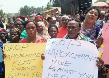 Edo 2024: Kinsmen Protest Assembly’s Move To Impeach Shaibu