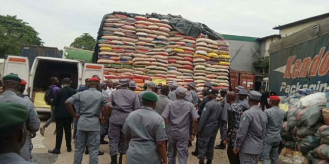 Food Crisis: Customs Intercepts Bags Of Grains, Onions, Pepper Enroute Benin Republic 1 Customs intercepts e1709920228347