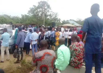 Commuters Stranded As Students Protest State Of Ekiti Road