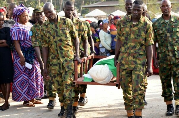 Okuama: Slain Soldiers For Burial Today 1 How do you feel about the killing of Nigerian soldiers in Delta State 604x400 1