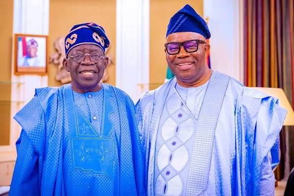 Budget Padding Claim Targeted At Tanishing Tinubu, Akpabio, Senate – Group 1 Tinubu Meets Akpabio 1