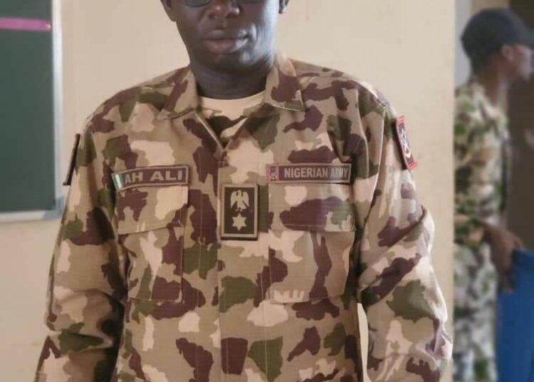 Lt.-Col. AH Ali, Commanding Officer, 181 Amphibious Battalion.