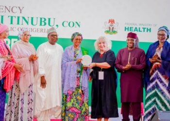 PICTORIAL: Yar’Adua, Atiku, Osinbajo’s Wives Present At Remi Tinubu’s Investiture As ‘Stop TB’ Champion