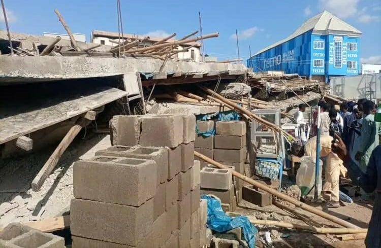 Collapsed building in Kano