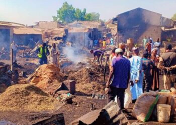 Borno Gov’t Contains Fire Outbreak At Gamboru Market