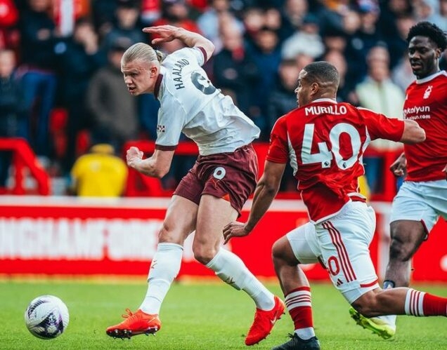 Man City Beat Nottingham Forest 2-0 To Mount Pressure On Arsenal 1 Halaand 636x499 1