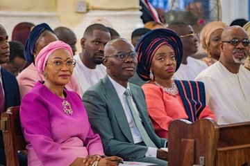 PICTORIAL: First Lady Remi Tinubu, Govs, Ministers Attend Sanwo-Olu’s Daughter's Wedding 1 IMG 20240407 WA0009