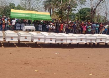 Tears As Benue Gov’t Conducts Mass Burial For Victims Of Mbakyor Massacre