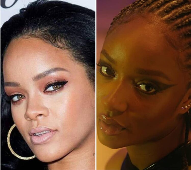 L-R: Rihanna and Ayra Starr