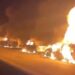 JUST-IN: Scores Killed, Vehicles Burnt As Petrol-laden Tanker Overturns In Rivers 
