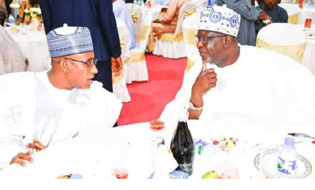 Governor Buni Passionate About Peace And Progress Of Yobe, Nigeria – Gubana 1 Yobe State deputy governor, Hon Idi Barde Gubana (left) chatting with the Speaker, State House of Assembly, Rt. Hon Chiroma Buba Mashio at a Sallah lunch in Damaturu