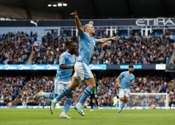 Man City Trash Luton To Go Top Of Table