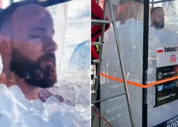 Polish Adventurer Breaks Guinness World Record For Longest Ice Submersion