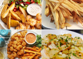 Treat Your Kids To This Mouthwatering Fried Potatoes And Shrimp Sauce