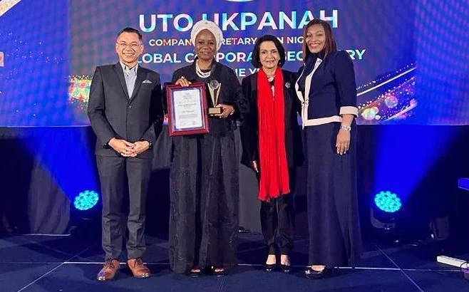 Nigeria’s Ukpanah Wins Global Corporate Secretary Award 1 Ukpanah e1714051485127