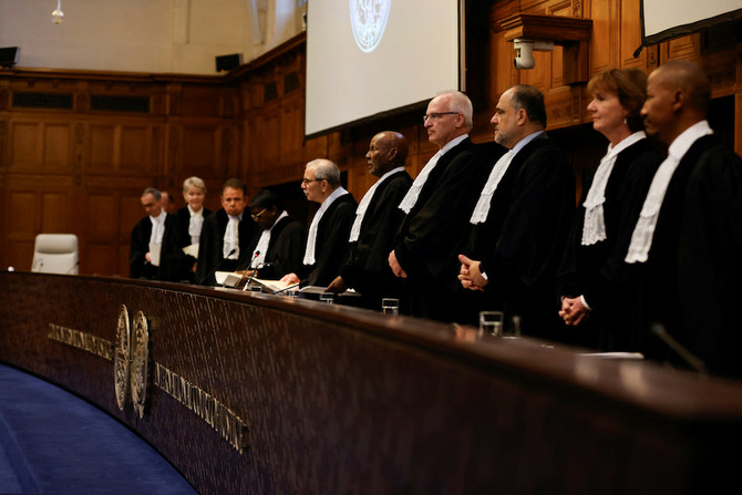 UN Court Orders Israel To Halt Military Operations In Rafah 1 Judge Nawaf Salam, president of the International Court of Justice (ICJ) presides over the International Court of Justice (ICJ), during a ruling on South Africa's request to order a halt to Israel's Rafah offensive in Gaza as part of a larger case brought before the Hague-based court by South Africa accusing Israel of genocide, in The Hague, Netherlands May 24, 2024. REUTERS/Johanna Geron