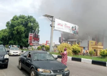 Fire Razes Cinema House In Asaba