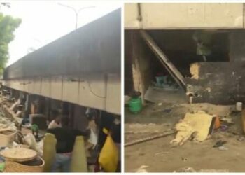 JUST-IN: Lagos Gov’t Discovers Another Illegal Apartment Under Osborne Bridge