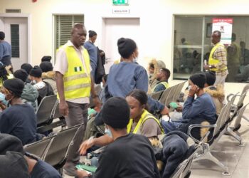PICTORIAL: Again, 155 Nigerians Stranded In Libya Return Home