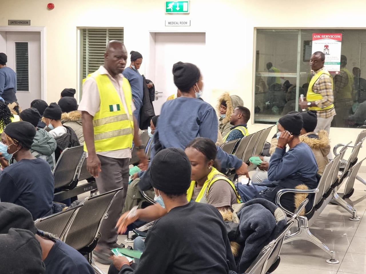 PICTORIAL: Again, 155 Nigerians Stranded In Libya Return Home