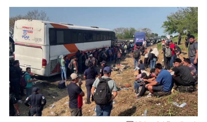 400 Migrants Heading To US Abandoned On Mexico's Veracruz Highway 1 IMG 20240503 WA0035