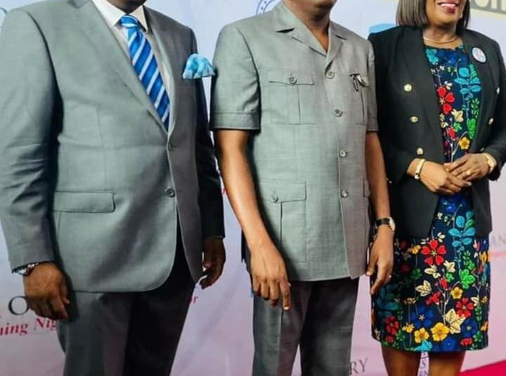 Rivers State governor, Sir Siminalayi Fubara (centre), flanked by his deputy, Professor Ngozi Odu (right) and Executive Director, Corporate Services and Commercial, Bank of Industry (BoI), Mr. Usen Effing (Left), during the launch of the Rivers State Government/BoI soft loan scheme in Port Harcourt, on Friday.