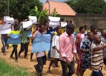 Youths Protest Alleged Illegal Mining, Timber Logging By Businessman In Cross River   