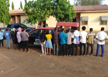 NSCDC Nabs 14 Over Job Scam In Ekiti   