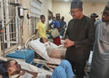 PICTORIAL: Peter Obi Visits Victims Of Kano Mosque Fire