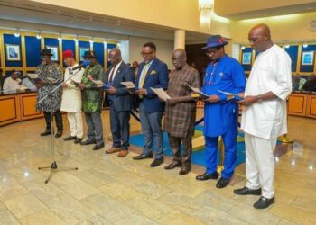 JUST-IN: Fubara Swears In 8 New Commissioners At Midnight