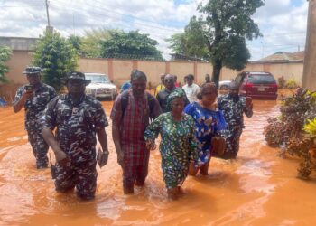 Flood Hits INEC Headquarters In Edo